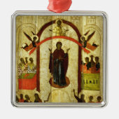 Bescherming van het Russische Theotokos-pictogram Metalen Ornament (Voorkant)