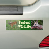 Bescherming van het wild bumpersticker (Op auto)