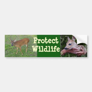 Bescherming van het wild bumpersticker