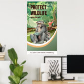 Bescherming van het wild (leven in het wild) poster (Thuiskantoor)