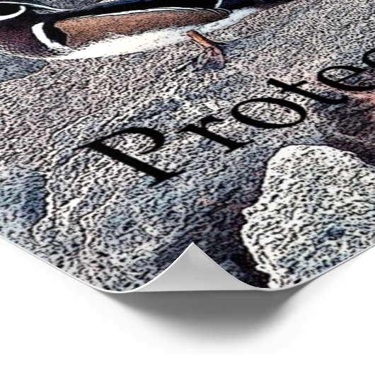 Bescherming van het wild poster (Hoek)