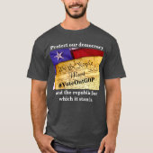 Bescherming van onze democratie en de republiek t-shirt (Voorkant)