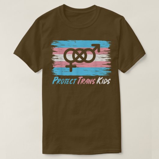 Bescherming van transgene Kinder steun voor gender T-shirt (Design voorkant)