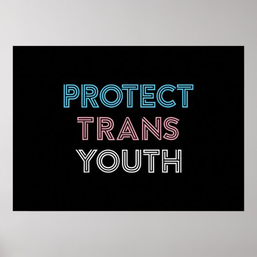 Bescherming van transseksuelen in de jeugdsector poster (Voorkant)