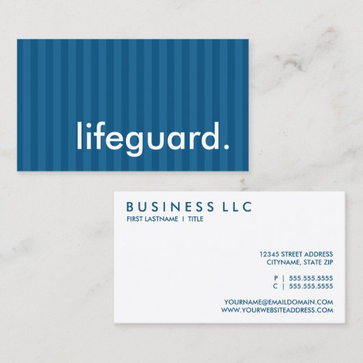 bescherming. visitekaartje (Voorkant / Achterkant)