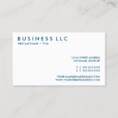 bescherming. visitekaartje (Achterkant)