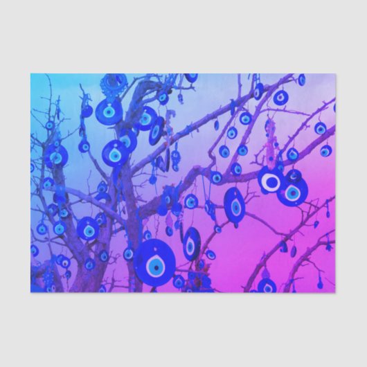 Beschermingsagasint Oraal Oogmerk Amulet Gift Tiss Tissuepapier (Voorkant)