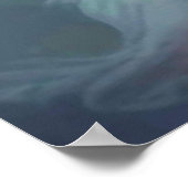 Beschermingselement in lichtblauwe Waterverf Poster (Hoek)