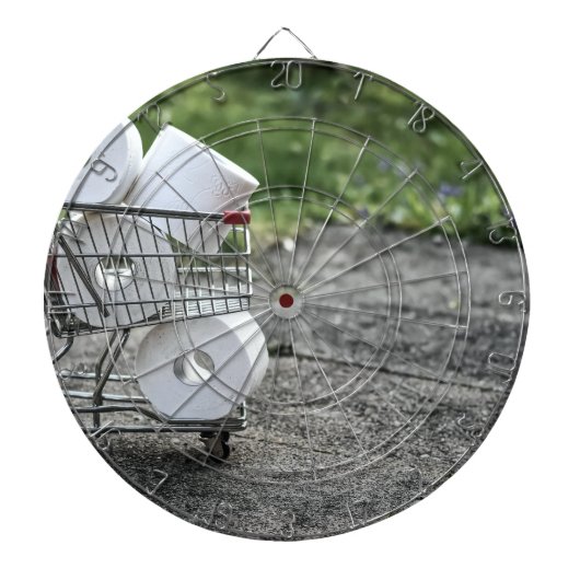 Beschermingsmasker voor het Corona-virus Dartbord (Voorkant)