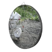 Beschermingsmasker voor het Corona-virus Dartbord (Voorkant Rechts)