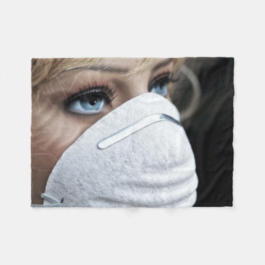 Beschermingsmasker voor het Corona-virus Fleece Deken (Voorkant (Horizontaal))