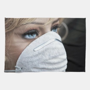 Beschermingsmasker voor het Corona-virus Theedoek