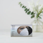 Beschermingsmasker voor het Corona-virus Visitekaartje (Staand voorkant)