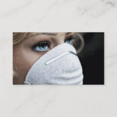 Beschermingsmasker voor het Corona-virus Visitekaartje (Achterkant)