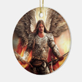 Beschermingsstaat in het Sinaasappel van de Waterv Keramisch Ornament (Links)