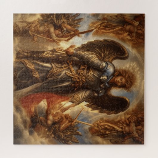 Beschermingsstaat in Waterverf Armor Legpuzzel (Horizontaal)