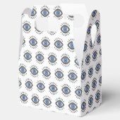 Beschermingssymbool voor ogen, blauw oog bedankdoosjes (Geopend)