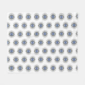 Beschermingssymbool voor ogen, blauw oog  fleece deken (Voorkant (Horizontaal))