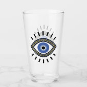 Beschermingssymbool voor ogen, blauw oog glas (Voorkant)