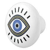 Beschermingstalisman voor ogen, griekblauw oog  keramische knop (Rechts)