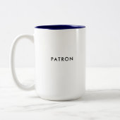 beschermster | baas | Aangepaste Franse koffie Mok (Links)