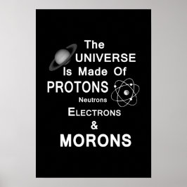 beschermt neutronenelektronen en morons poster