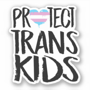 BESCHERMT TRANSKINDEREN STICKER