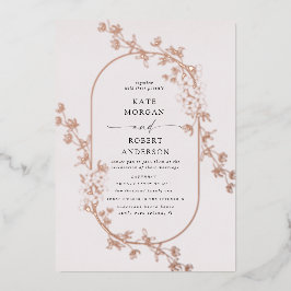 beschetste hedendaagse uitnodiging voor florale br