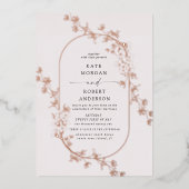 beschetste hedendaagse uitnodiging voor florale br (Voorkant)