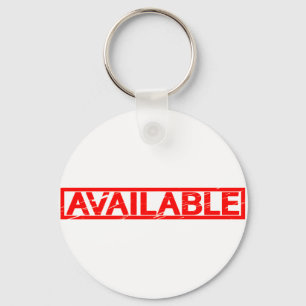 Beschikbaar stempel sleutelhanger