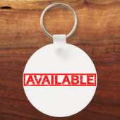 Beschikbaar stempel sleutelhanger (Voorkant)