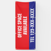 Beschikbare kantoorruimte Aangepaste commerciële Spandoek (Verticaal)