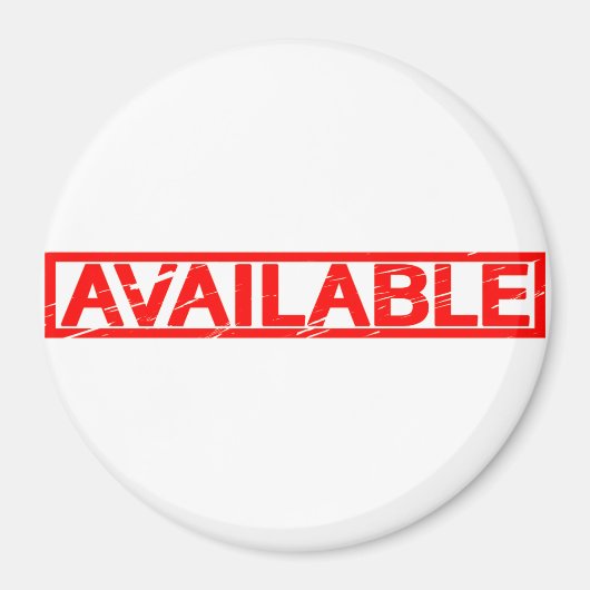 Beschikbare Stempel Magneet (Voorkant)