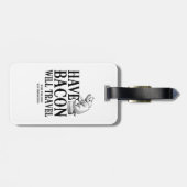 beschikken over Bacon Will Bagagelabel (Achterkant horizontaal)