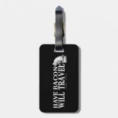 beschikken over Bacon Will Bagagelabel (Achterkant verticaal)
