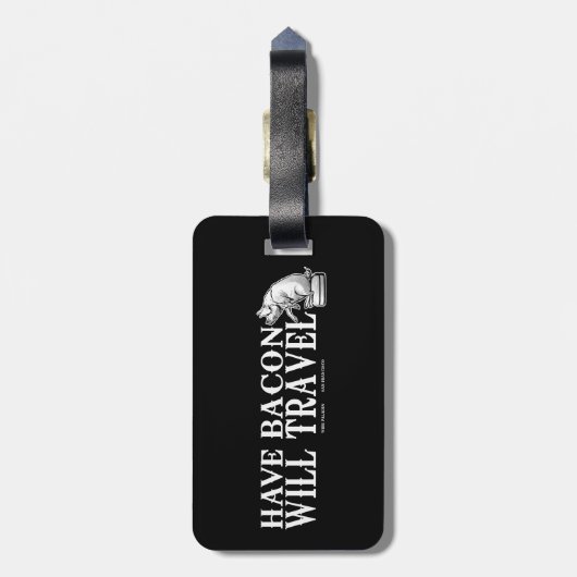 beschikken over Bacon Will Bagagelabel (Achterkant verticaal)
