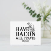 beschikken over Bacon Will Briefkaart (Staand voorkant)