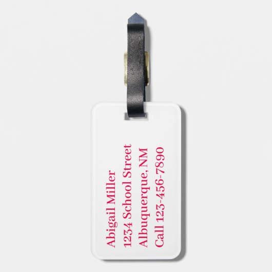 beschilderd Bagagelabel van granaatappel (Achterkant verticaal)