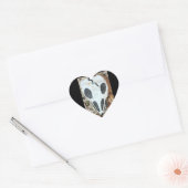 beschilderd dia del muerte schedel hart sticker (Envelop)