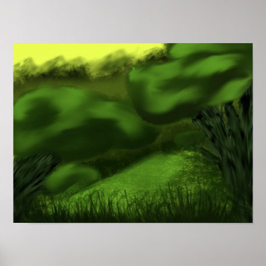 beschilderd Oerwoud Poster (Voorkant)