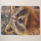 beschilderd Raccoon Sherpa Deken (Voorkant (horizontaal))