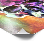 Beschilderde schedel. gepersonaliseerd foto afdruk (Hoek)