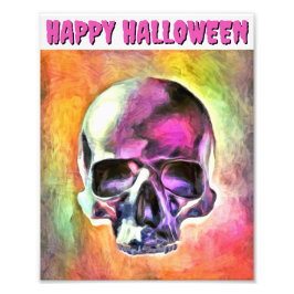 Beschilderde schedel. gepersonaliseerd foto afdruk