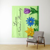  beschilderde tuinbloemen wanddecoratie wandkleed (In situ)