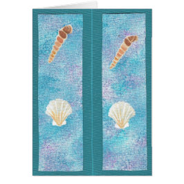 Beschilderde zeeschelpen op Bladwijzer Kaarten