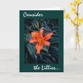 Beschouw als Lillies 22 Kaart (Gele Bloem)