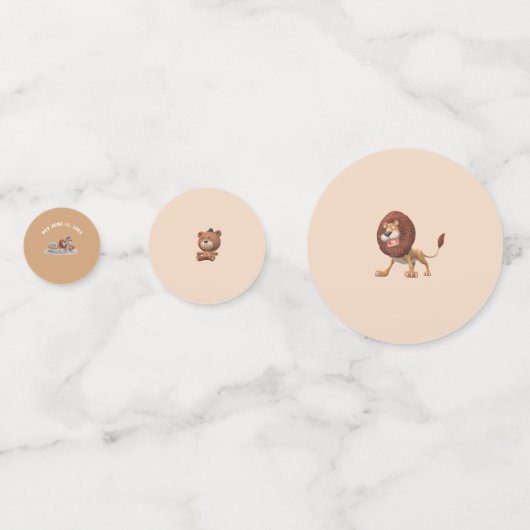 Beschouwde verklikkerdieren confetti (Achterkanten)