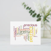 Beschrijf jezelf met adjectieven - P Briefkaart (Staand voorkant)