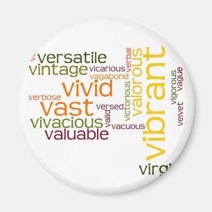 Beschrijf jezelf met Adjectieven - v Magneet