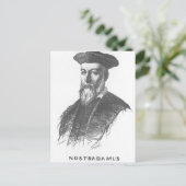 Beschrijving - Het portret van Nostradamus, geteke Briefkaart (Staand voorkant)